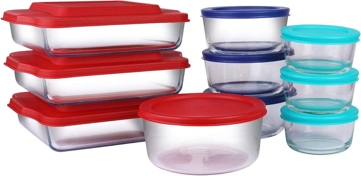 Meal Prep Glass Food Storage Containers (20-Piece Set)