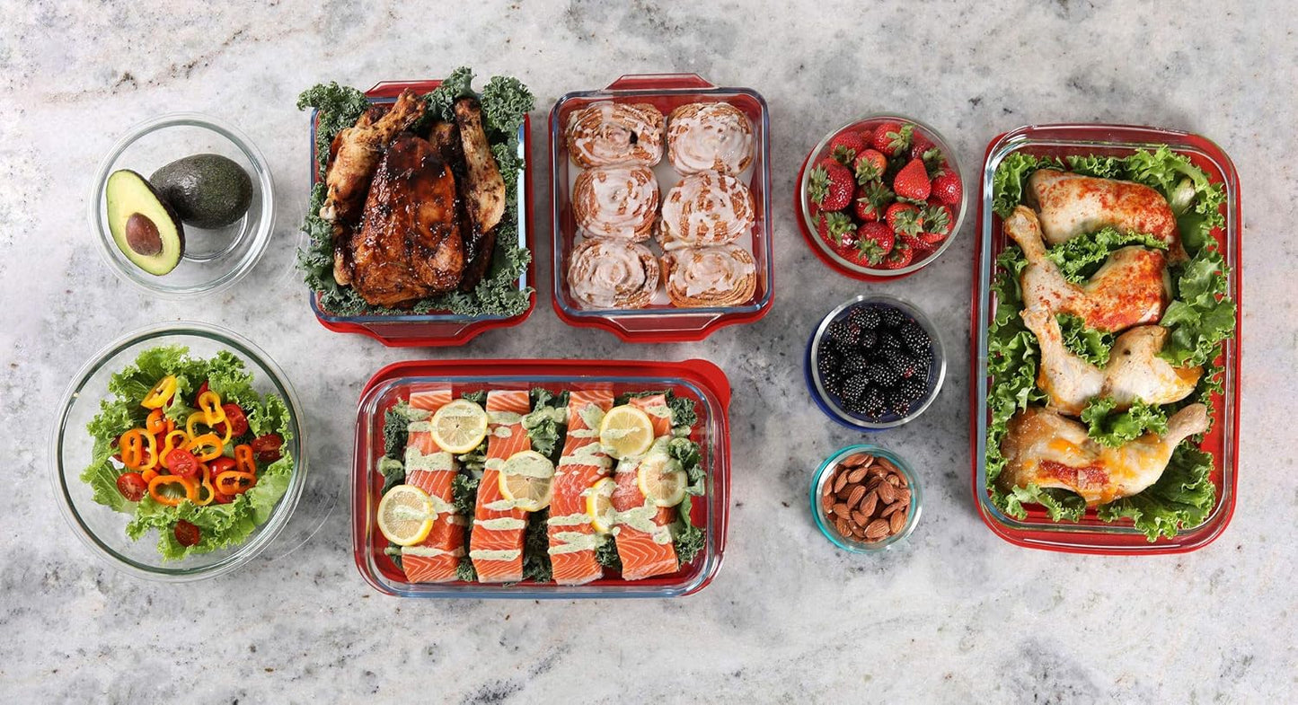 Meal Prep Glass Food Storage Containers (20-Piece Set)