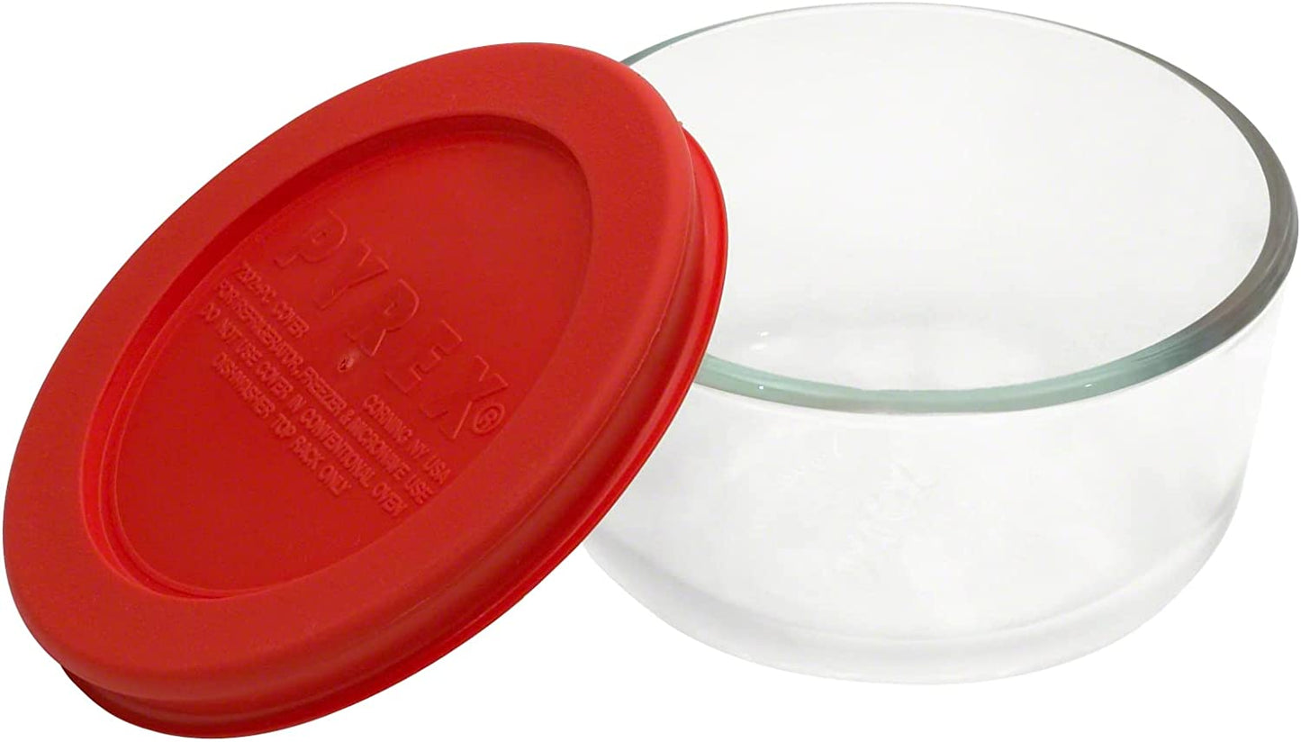 Simply Store 1-Cup Single Glass Food Storage Container with Lid, Non-Pourous Glass round Meal Prep Container with Lid, Bpa-Free Lid, Dishwasher, Microwave, Oven and Freezer Safe