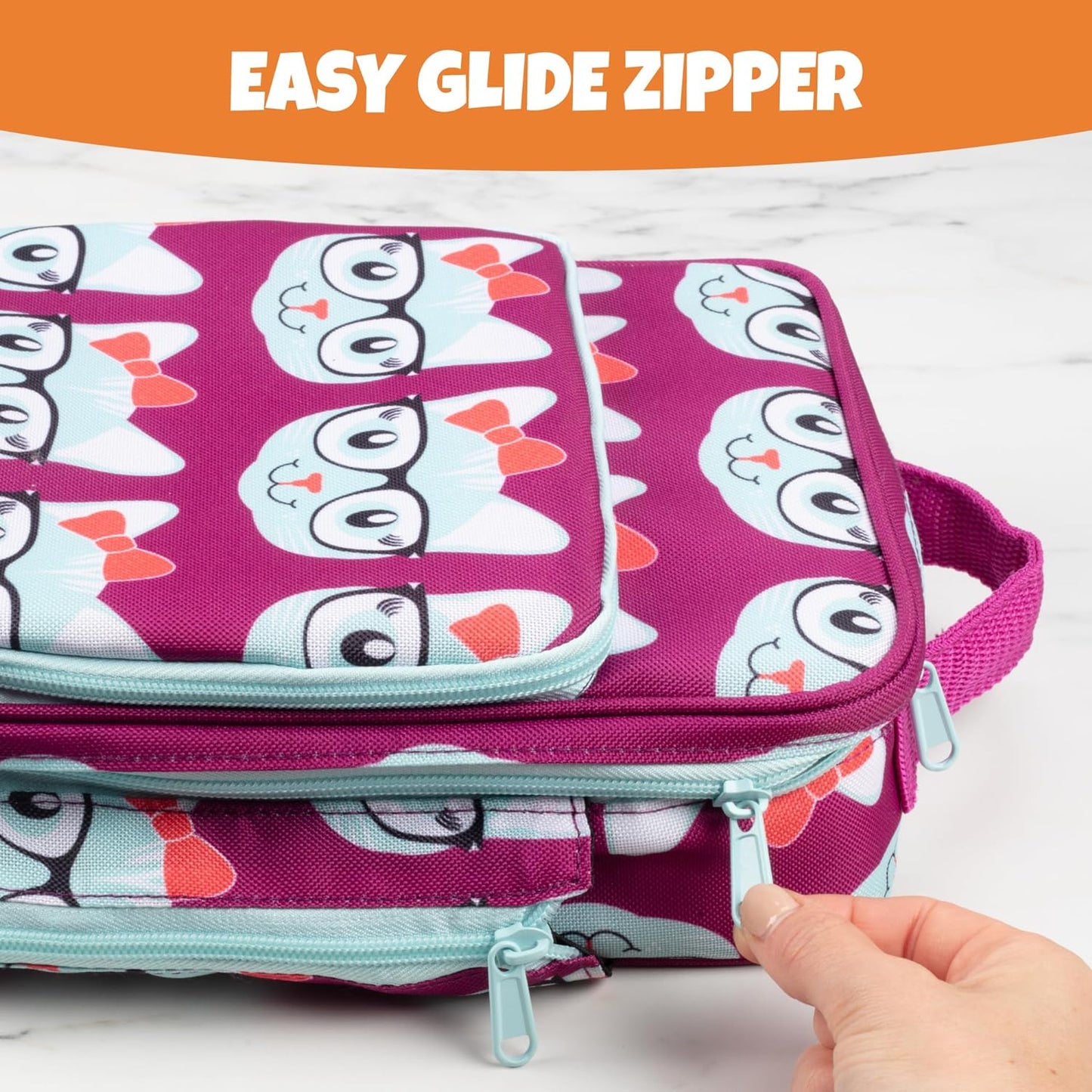 Lunch Box for Kids - Girls and Boys Insulated Lunchbox Bag Tote - Fits Bento Boxes