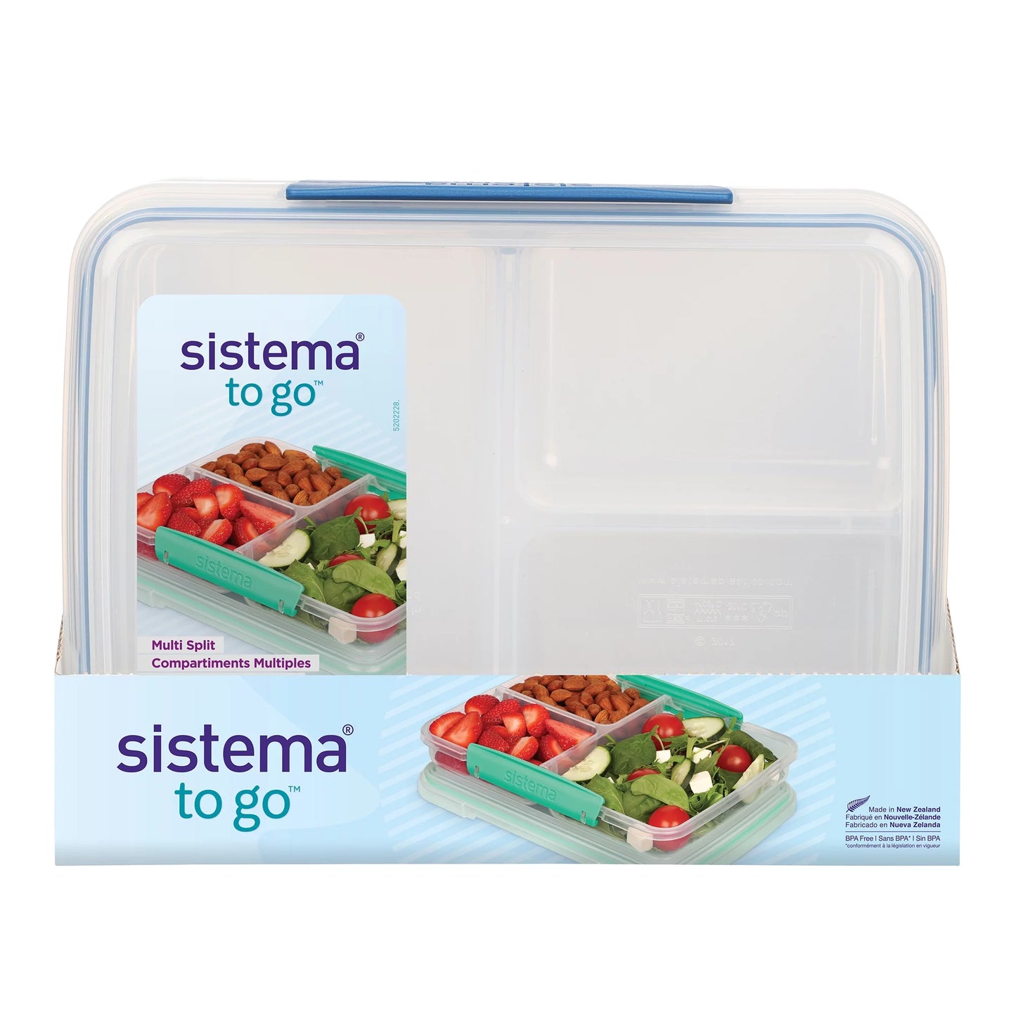 (2 Pack) to GO Multi Split Food Storage Container, 27.7Oz / 820Ml