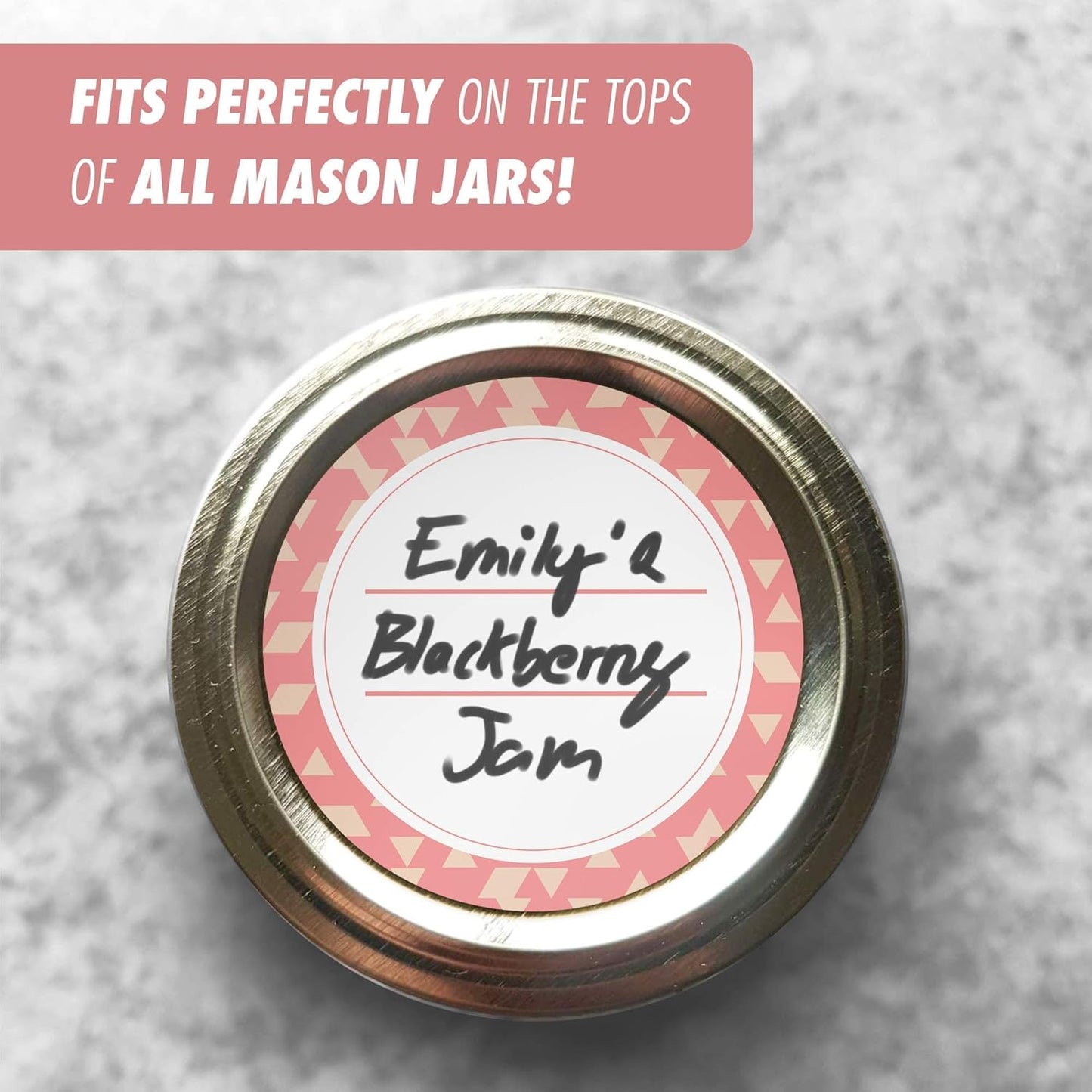 Dissolvable Canning Labels for Jars – 200 Dissolvable Mason Jar Labels - Dissolvable Food Labels for Containers - Jam Homemade Canning Jar Labels Stickers - Removable Mason Jar Labels 2" Coral