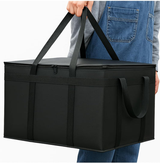 Insulated Food Delivery Bag Cooler Bags Keep Food Warm Catering Therma for Doordash Catering Cooler Bags Insulated Catering Bag 22X14X13 Therma Catering Shopper Accessories Hot XL XXL Pizza