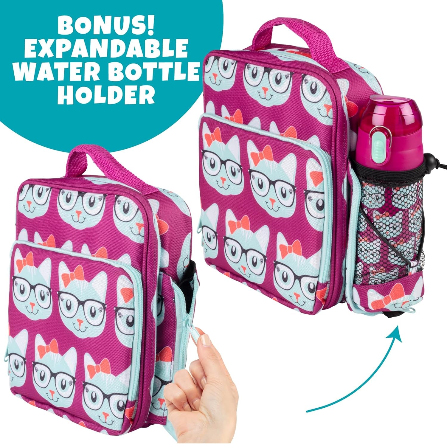 Lunch Box for Kids - Girls and Boys Insulated Lunchbox Bag Tote - Fits Bento Boxes
