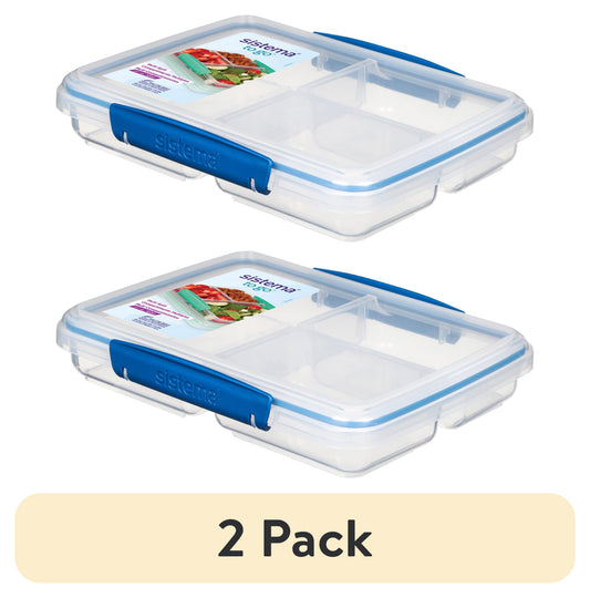 (2 Pack)  to GO Multi Split Food Storage Container, 27.7Oz / 820Ml