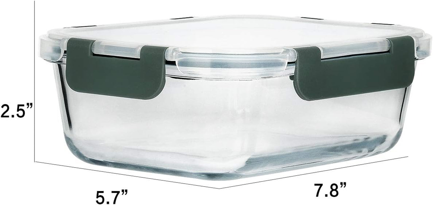 [8-Pack,30 Oz] Glass Meal Prep Containers,Glass Food Storage Containers,Airtight Glass Lunch Containers with Lids - Microwave, Oven, Freezer and Dishwasher