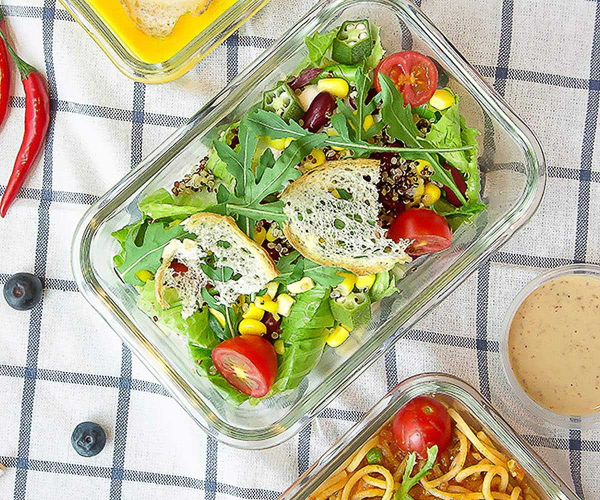 [8-Pack,30 Oz] Glass Meal Prep Containers,Glass Food Storage Containers,Airtight Glass Lunch Containers with Lids - Microwave, Oven, Freezer and Dishwasher