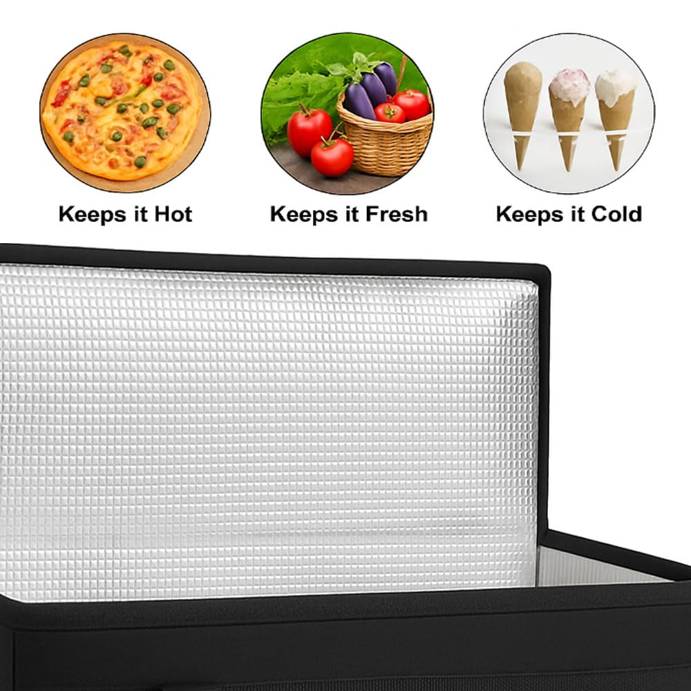 Insulated Food Delivery Bag Cooler Bags Keep Food Warm Catering Therma for Doordash Catering Cooler Bags Insulated Catering Bag 22X14X13 Therma Catering Shopper Accessories Hot XL XXL Pizza