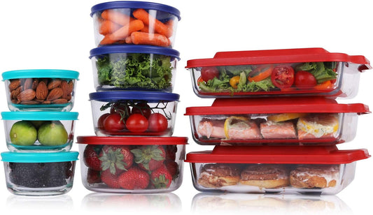 Meal Prep Glass Food Storage Containers (20-Piece Set)